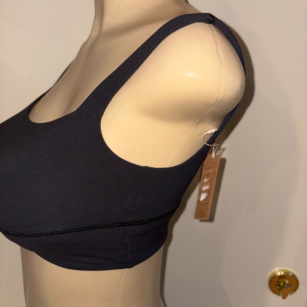 Skims SQUARE NECK LONGLINE BRALETTE ONYX S New - Picture 2 of 4